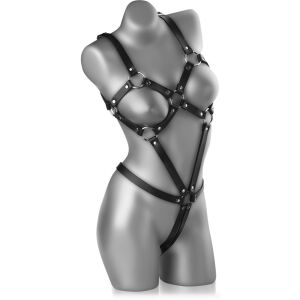 BODY DIN PIELE CU ACCENTURI METALICE - BDSM - 71547727