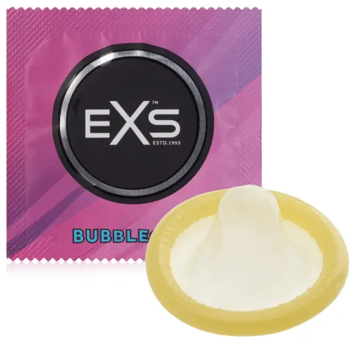 Prezervativ cu aromă de gumă de mestecat EXS BUBBLEGUM - 76502611