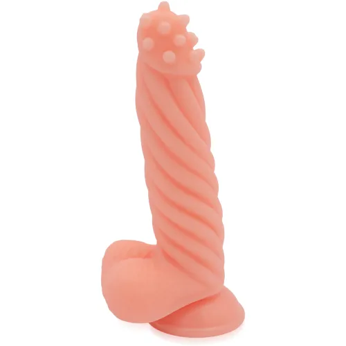Dildo cu proeminențe care stimulează penisul mare 21 cm - 74632779