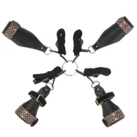 Set de imobilizare din piele Rebellion pentru sub saltea în pat BDSM - 76141648 - 8