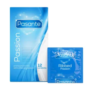 Pasante Passion prezervative cu striații 12 buc - 76973713