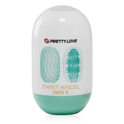 Masturbator gelatinos flexibil cu proeminențe pentru bărbați 9 cm - 76305446