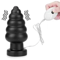 Corks anal vibro mare cu ventuză + telecomandă 10 funcții - 78391482 - 4