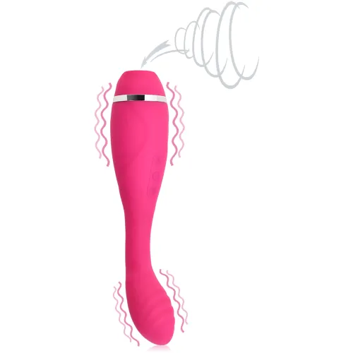 VIBRATOR DE STIMULARE A PUNCTULUI G CU DOUĂ FEȚE, CU MASAJ CLITORIDIAN CARE VIBREAZĂ PRIN ASPIRAȚIE - 71089278