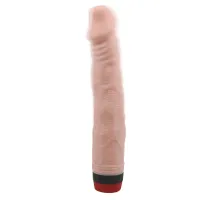 Vibrator clasic realist penis cu vibrație fluidă 22 cm - 79141754 - 5