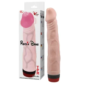 Vibrator clasic realist penis cu vibrație fluidă 22 cm - 79141754