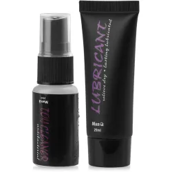 MINI SET MAN Q GEL LUBRIFIANT  25 ml  + TOY CLEANER AGENT PENTRU CURĂȚAREA ACCESORIILOR  20 ml - 57215591