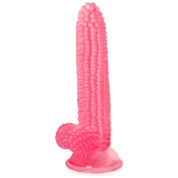Dildo stimulant 20 cm penis roz corncob - 76891145