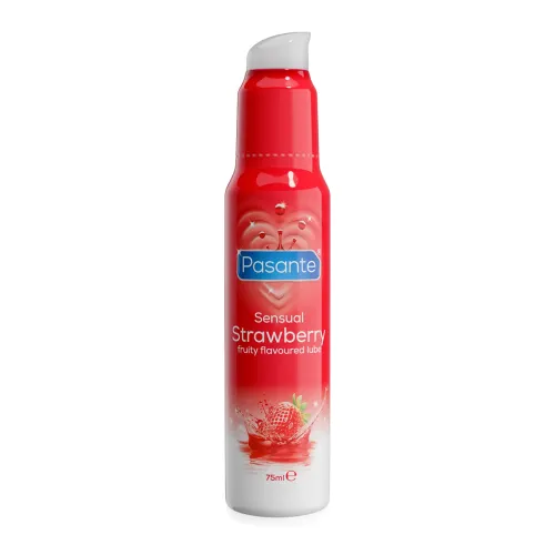 Lubrifiant cu aromă de căpșuni Pasante Strawberry 75 ml - 73624647