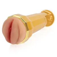 Vagină artificială realistă Abbie cu ventuză ajustabilă și vibrații - 78734214 - 5