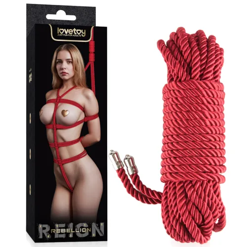 Rebellion funie roșie pentru legare bondage BDSM 10 m - 77377750