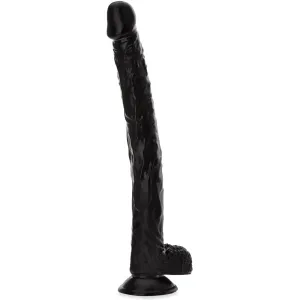 DILDO ELASTIC LUNG 38cm PENIS CU VENĂ PE VENTUZĂ - 75477021