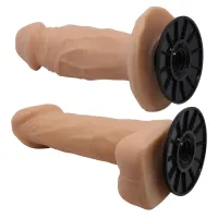 Strap-on realist cu ham reglabil pentru cupluri cu două dildo-uri - 76782492 - 5