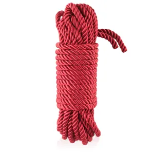 Sfoară bondage roșie din bumbac 10 m accesoriu BDSM - 71146281