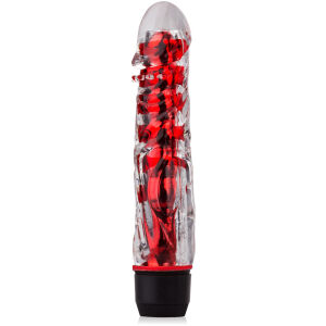 VIBRATOR CU MAȘON MOALE DIN GEL ÎN FORMĂ DE PENIS - FFL 02006C