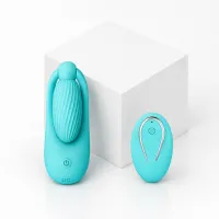 Vibrator fără mâini cu telecomandă wireless, 10 moduri - 77940770 - 2