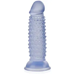 Penis artificial din gel cu proeminențe super stimulare 13 cm - 72653394
