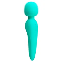 Vibrator verde super moale din silicon WAND 35 de vibrații - 74787914 - 7
