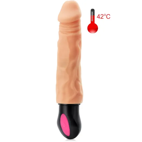 UN VIBRATOR REAL CU VERTEBRE ȘI FUNCȚIE DE ÎNCĂLZIRE PÂNĂ LA  42C – PIELE CIBERNETICĂ - 78238689