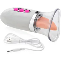 ASPIRATOR VIBRATOR PENTRU SFÂRCURI ȘI LIMBĂ MASAJ CLITORIDIAN PENTRU ORGASME UMEDE - 79646182 - 4