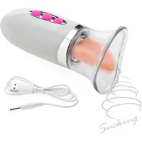 ASPIRATOR VIBRATOR PENTRU SFÂRCURI ȘI LIMBĂ MASAJ CLITORIDIAN PENTRU ORGASME UMEDE - 79646182 - 2