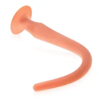 Sonda anală din silicon elastic culoarea pielii dildo 44 cm - 76566538 - 2