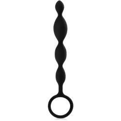 SONDĂ DE SILICON ANALĂ BUCLĂ CU BILE ORGASMICE PENTRU ANUS - 73918723