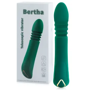 Vibrator telescopic din silicon cu mișcare de împingere, 10 programe, 18,5 cm - 73012167