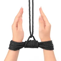 Rebellion sfoară neagră pentru bondage BDSM 10 m - 79901592 - 3