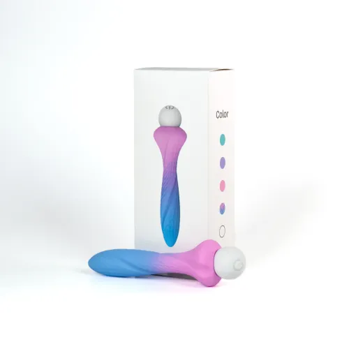 Mini vibrator wand 2 în 1 cu 10 moduri - 70775948