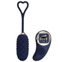 Ou vibrator albastru cu telecomandă wireless, 80 moduri de vibrație - 75045139 - 5