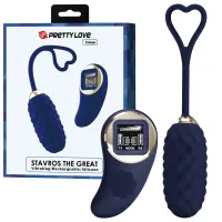 Ou vibrator albastru cu telecomandă wireless, 80 moduri de vibrație - 75045139 - 8