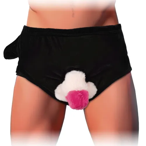 Chiloți cu un penis din pluș umflat cadou amuzant - 78361430