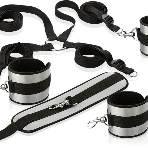 SET PENTRU IMOBILIZAREA MÂINILOR ȘI PICIOARELOR FETYSZ BONDAGE BDSM SM - 58623081