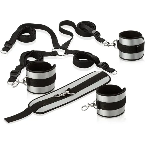 SET PENTRU IMOBILIZAREA MÂINILOR ȘI PICIOARELOR FETYSZ BONDAGE BDSM SM - 58623081