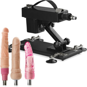 SEX DISPOZITIV - 420 MIȘCĂRI / MINUTĂ- VIBRATOR CU ALUNECARE + SET DIN 3 DILDOURI - 70312023