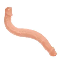 Dildo dublu realist cu schelet intern 38 cm - 73256620 - 4