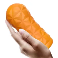 Masturbator masculin portocaliu super stimulare vagin artificial - 77672842 - 5