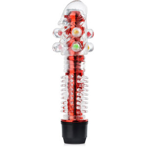 VIBRATOR DE GEL CU VÂRFURI ȘI PROEMINENȚE, BAGHETĂ MASAJ DE PLĂCERE - 73818630