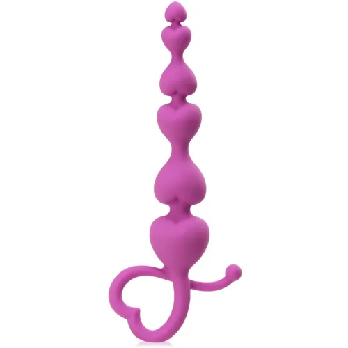 LĂNȚIȘOR DE MASARE PENTRU VAGIN ȘI ANUS SUB FORMĂ DE INIMIOARĂ - 56385311