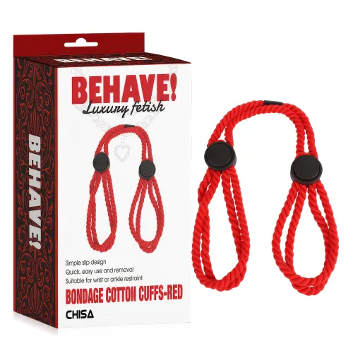 Frânghie roșie din bumbac pentru bondage BDSM pentru începători - 75449209