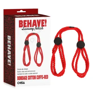 Frânghie roșie din bumbac pentru bondage BDSM pentru începători - 75449209