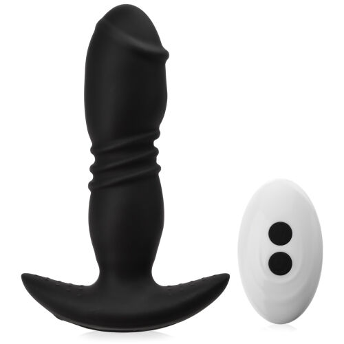 VIBRATOR ANAL CU AVANSARE CIOCAN 7 FUNCȚII CONTROLATE DE TELECOMANDĂ - 72717600