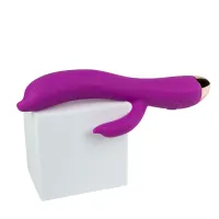 Vibrator multifuncțional Delfin cu stimulare clitoridiană, 21 de moduri - 79726529 - 2