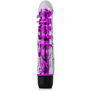 VIBRATOR CU MAȘON MOALE DIN GEL ÎN FORMĂ DE PENIS - FFL 02006F