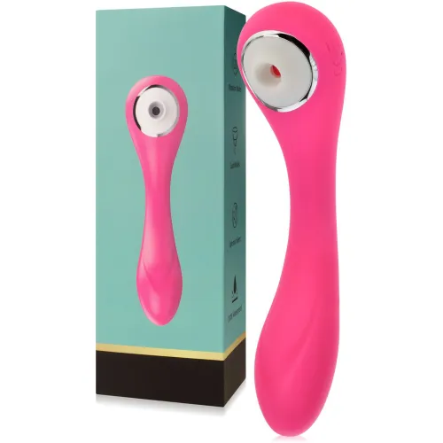 MASTURBATOR VIBRATOR 2 în 1 pentru FEMEI + CU  APARAT DE MASAJ CU AER - 70015425