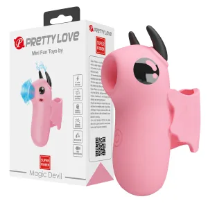 Vibrator pentru deget Drăcușor cu stimulare cu aer și electrostimulare - 72147435