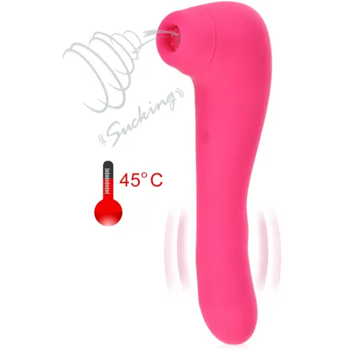 MASAJOR CU ASPIRAȚIE PENTRU CLITORIS + VITRATOR G-SPOT CU FUNCȚIE DE ÎNCĂLZIRE PÂNĂ LA 45 ° C+ MASTURBATOR 2ÎN1 - 79267537