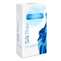 Prezervative subțiri ultrafine Pasante Silk 12 buc  - 78650534 - 2