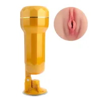 Vagină artificială realistă Lara cu ventuză reglabilă și vibrații - 71423197 - 4